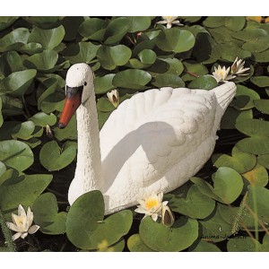 Cygne blanc flottant, H.46 cm, animal d'eau, Ubbink, achat, pas cher