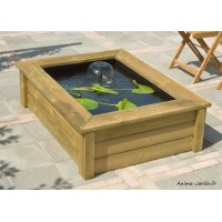 Bassin en bois de sapin, 225 L, QUADRO WOOD I, Ubbink