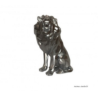 Sculpture Lion qui rugit, H.41 cm, décoration, Socadis, achat, pas cher