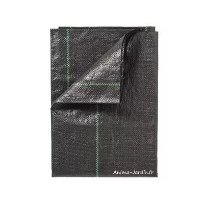 Toile de paillage noir, 100 g, protection des sols, Nature, achat, pas cher
