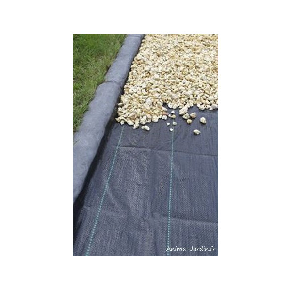 Toile de paillage noir, 100 g, protection des sols, Nature, achat, pas cher