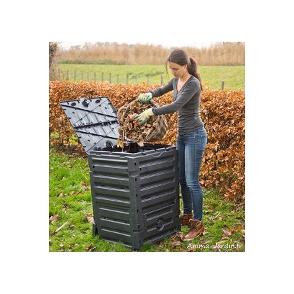 Nature Bac à compost 300 L Noir