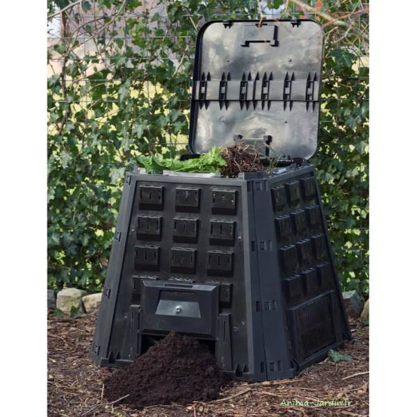 Composteur, Noir, pliable, 400/600/800 L , compostage