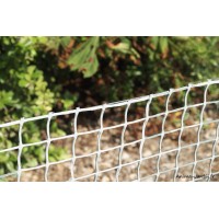 Grillage plastifiée blanc, 0,5x3 m, Ideal Garden