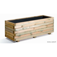 Jardinière en bois, First 120, Jardipolys, bac extérieur, plantes, pas cher, achat