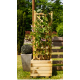 Jardinière en bois, treillis, H.150 cm, jardipolys, bac extérieur, achat, pas cher