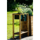 Jardinière en bois, Dune, jardipolys, bac double extérieur, achat, pas cher