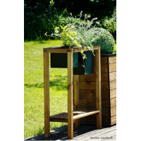 Jardinière en bois, Dune, jardipolys, bac double, extérieur, achat, pas cher