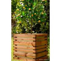 Jardinière en bois, carré, 50 cm, Lign Z, bac extérieur, Jardipolys, achat, pas cher