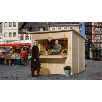 Chalet de vente, marché de noël, abri en bois, Weka, parois 19mm, achat, pas cher