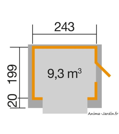 Chalet de vente, marché de noël, abri en bois, Weka, 9,3 m², parois 19mm, achat, pas cher