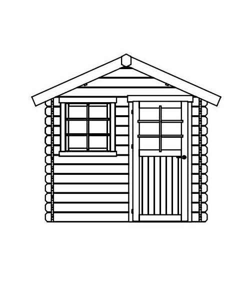 Abri de jardin en bois traité autoclave, 28mm, Laval, 1 porte, Solid, pas cher, achat, vente