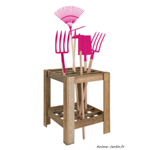 Range outils en bois, 16 cases, Jardipolys, achat, pas cher