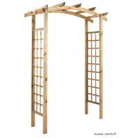 Pergola en bois, Violette, H.228,5 cm, plante grimpante, Jardipolys, achat, pas cher