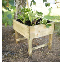 Carré potager sur pied, 4 cases, hauteur ajustable, bois, potager extérieur,  Solid, achat, pas cher