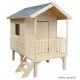 Maisonnette sur pilotis en bois, H.2 m, Kangourou, cabane, Jardipolys, achat, pas cher