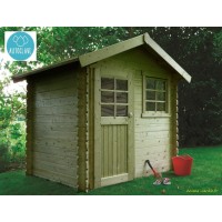 Abri de jardin en bois traité autoclave, 28mm, Laval, 1 porte, Solid, pas cher, achat, vente