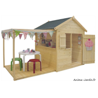 Maisonnette en bois, H.162,8 cm, Epicerie, cabane, Jardipolys, achat, pas cher