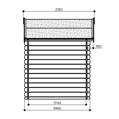 Petit abri de jardin en bois traité autoclave 28mm, Saran, 5 m², 1 porte, Solid, pas cher, achat
