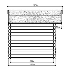 Petit abri de jardin en bois traité autoclave 28mm, Nîmes, 5 m², 2 portes, Solid, pas cher, achat