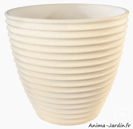 vase canelé Nova, Ø.55 cm,, grandon, jardinière, pot, achat pas cher anima-jardin.fr