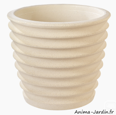 vase canelé Nova, Ø.34 cm,, grandon, jardinière, pot, achat pas cher anima-jardin.fr