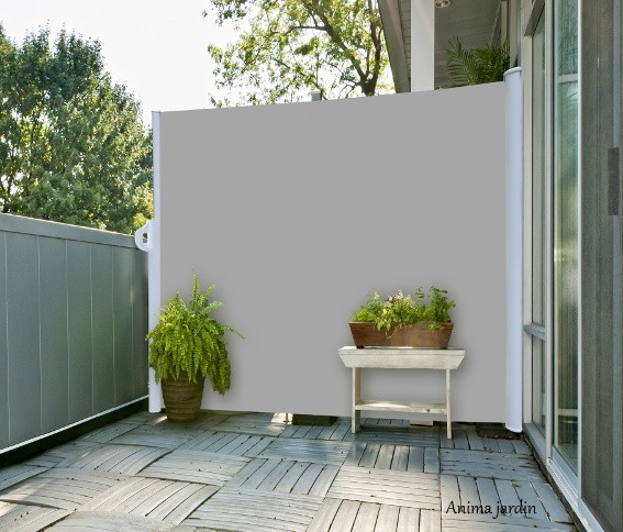 Rideau de terrasse amovible, gris perle, 1,80 x 3,00 m, Ideal