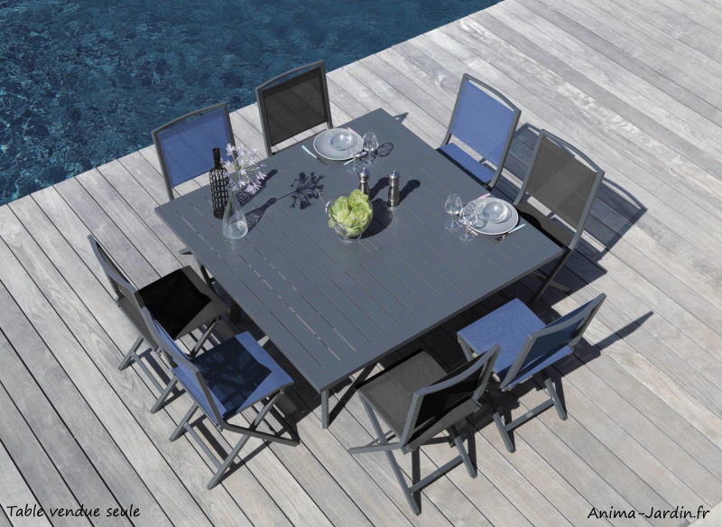 Table de jardin extensible, Barcelona, 8 personnes , ProLoisirs, achat, pas cher, anima-Jardin.fr