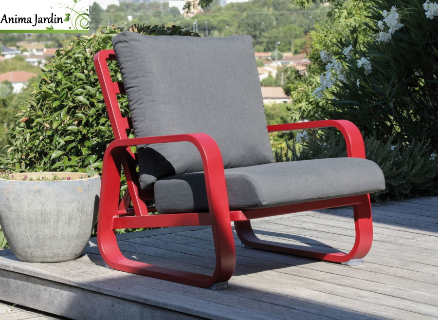 Fauteuil Lounge réglable Antonio, Aluminium, proloisirs, Anima Jardin