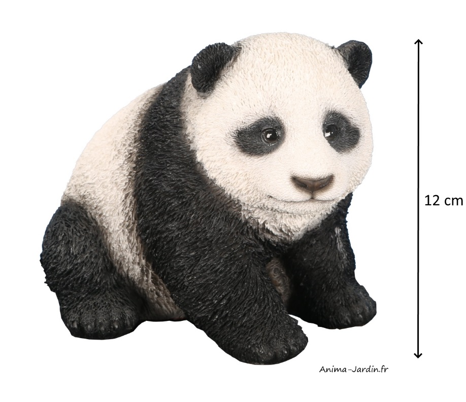 Bébé Panda, 12 cm en résine, animal, décoration de jardin, Riviera, achat, vente, pas cher