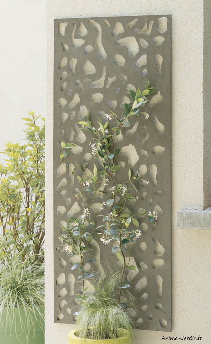 Achat Panneau treillis métallique motifs décoratifs déco Panel Stone -  Nortene.