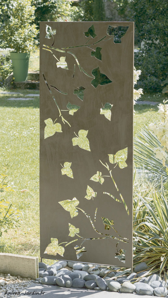 Panneau décoratif Ivy leafs brun motif feuille, 60x150 cm, brun, nortene, Anima-Jardin.fr