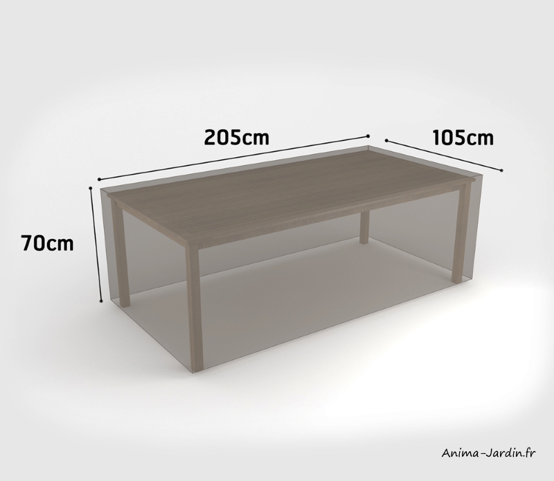 Housse de qualité pour table de jardin, 205 x 105 cm, housse étanche,  Nortene, pas cher, achat