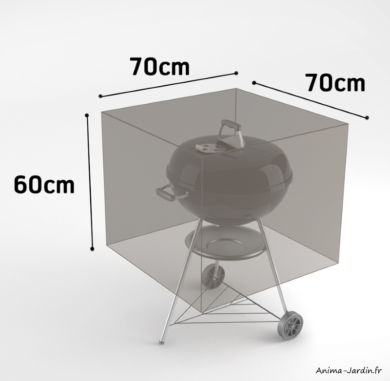 Housse de qualiré pour barbecue-70x70 cm-housse étanche-Nortene-pas cher-achat-Anima-Jardin.fr