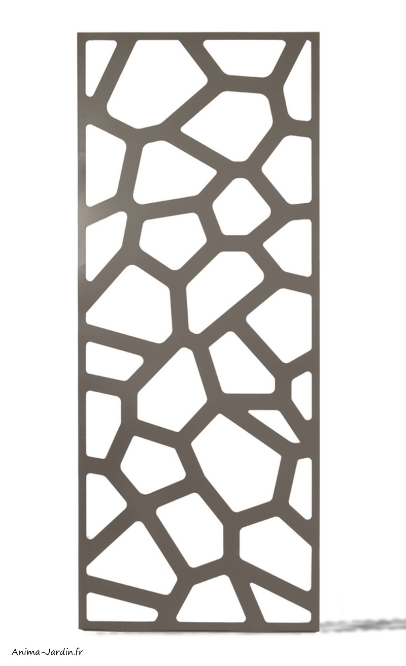 Panneau décoratif Stone brun, motif géométrique , 60x150 cm, brun, nortene, Anima-Jardin.fr