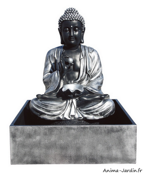 fontaine centrale ester silver barroco, H.102 cm grandon jardin achat pas cher anima-jardin.fr