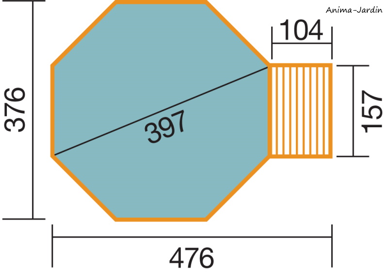 Piscine en bois, Ø397 cm x H.116 cm, bois massif, qualité, Weka, achat, pas cher