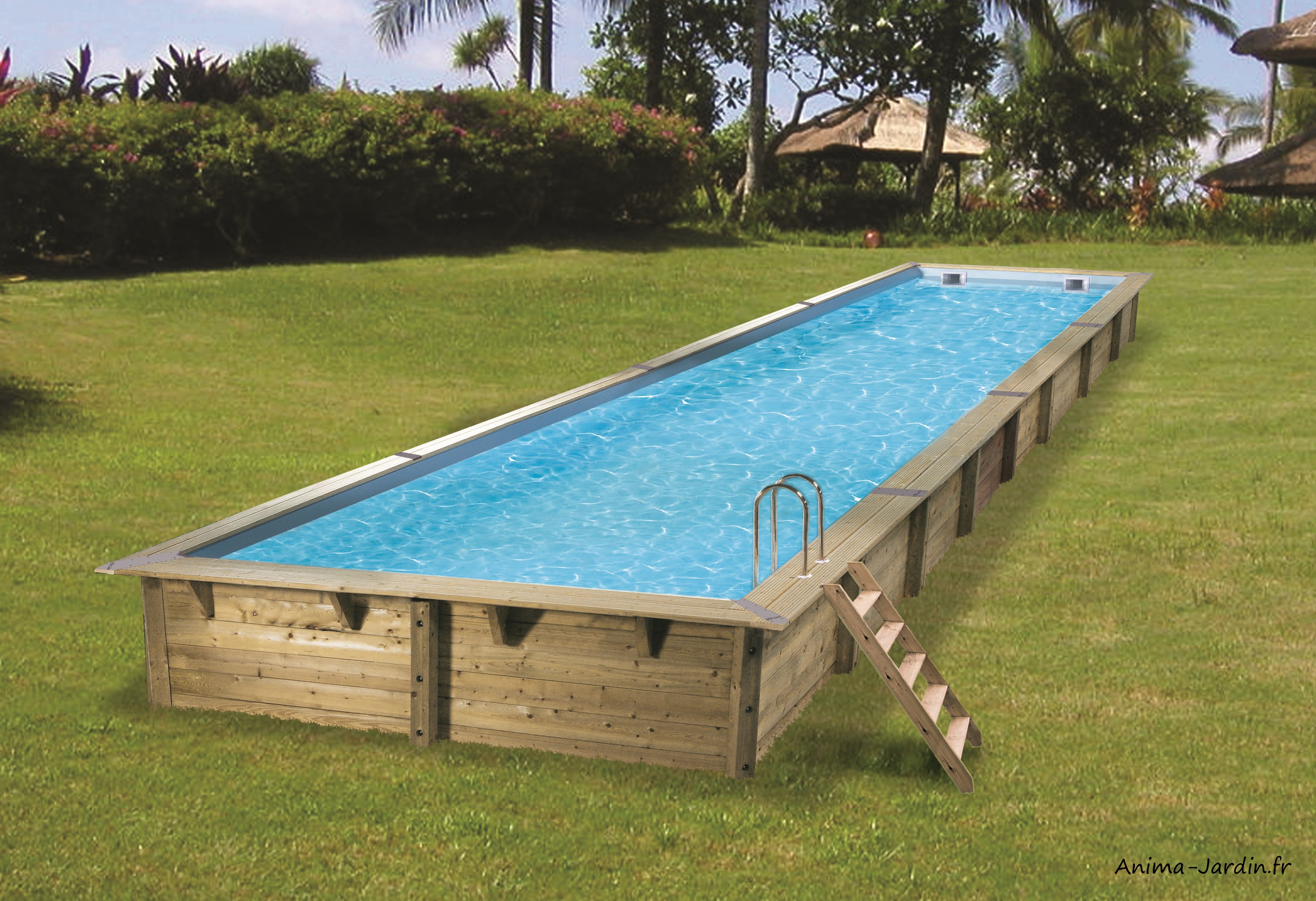 piscine jardin rectangle