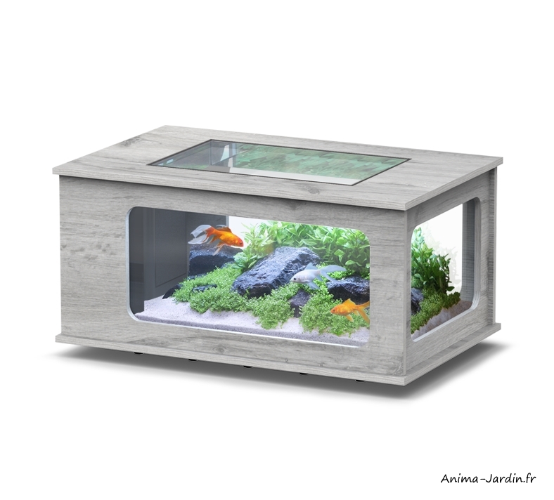 Aquarium-Aquatable-capacité 177L-inclus éclairage et filtre-Aquatlantis-Anima-Jardin.fr