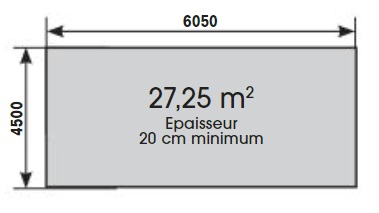 Plan dalle béton Azura 350x505-Ubbink-Anima-Jardin.fr