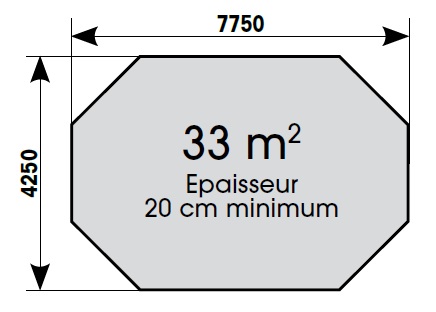 Dalle de béton Azura 400x750-Ubbink-Anima-Jardin.fr