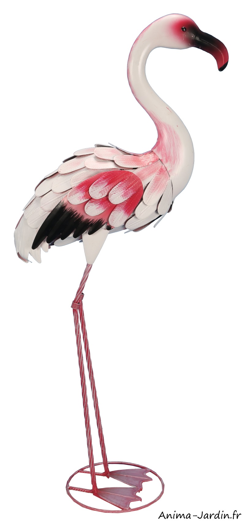 Flamant rose-animal en métal-Riviera-oiseau-achat-Anima-Jardin.fr