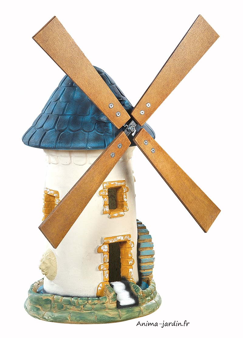 Moulin à vent, Ardoise, décoration de jardin, 68 cm, achat pas cher