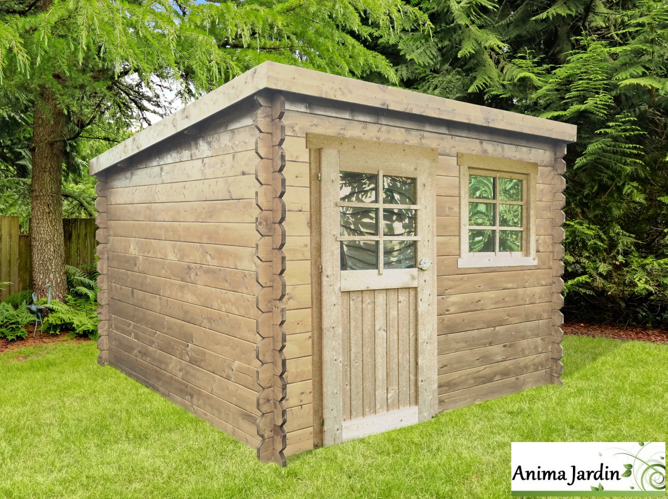 Abri De Jardin En Bois 28mm Nevers 5m² 1 Portes Chalet