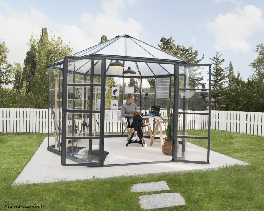 Serre de jardin, Oasis Hexagonal, Polycarbonate, Canopia,Anima-Jardin.fr