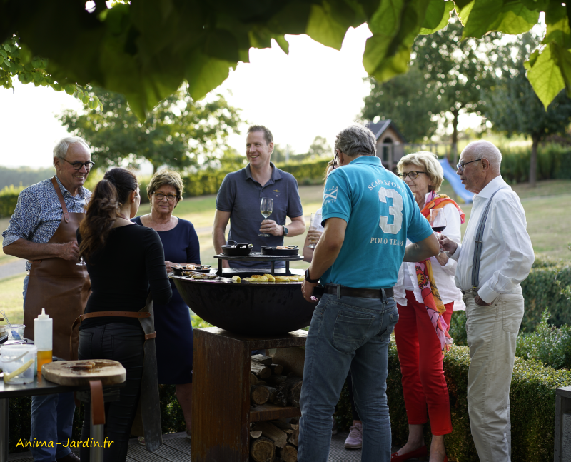 Braséro-Quoco Medium-corten-plancha-bois-cuisine extérieure-Fargau-achat-Anima-Jardin.fr