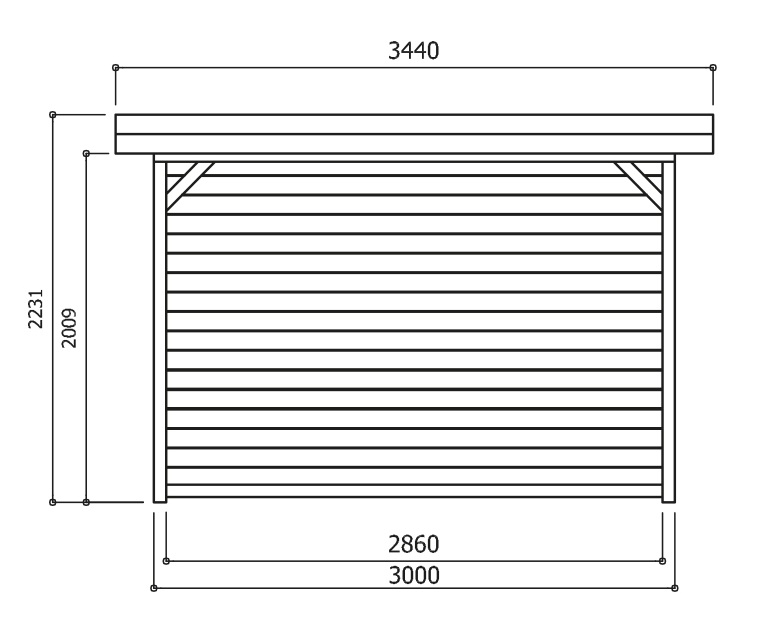 pavillon en bois-Regensburg-espace fumeur-barbecue-dimensions-anima-jardin