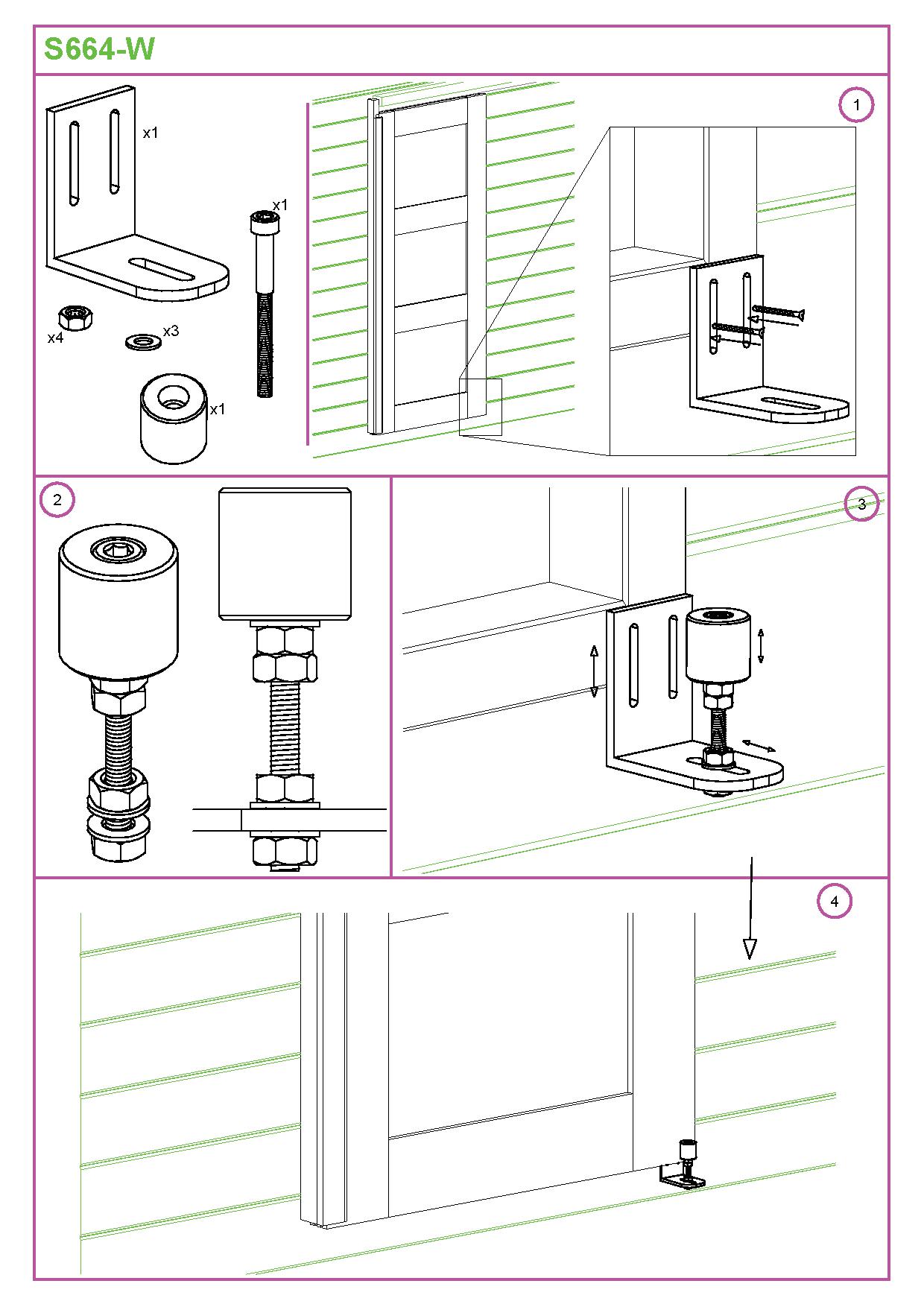 système de porte coulissante