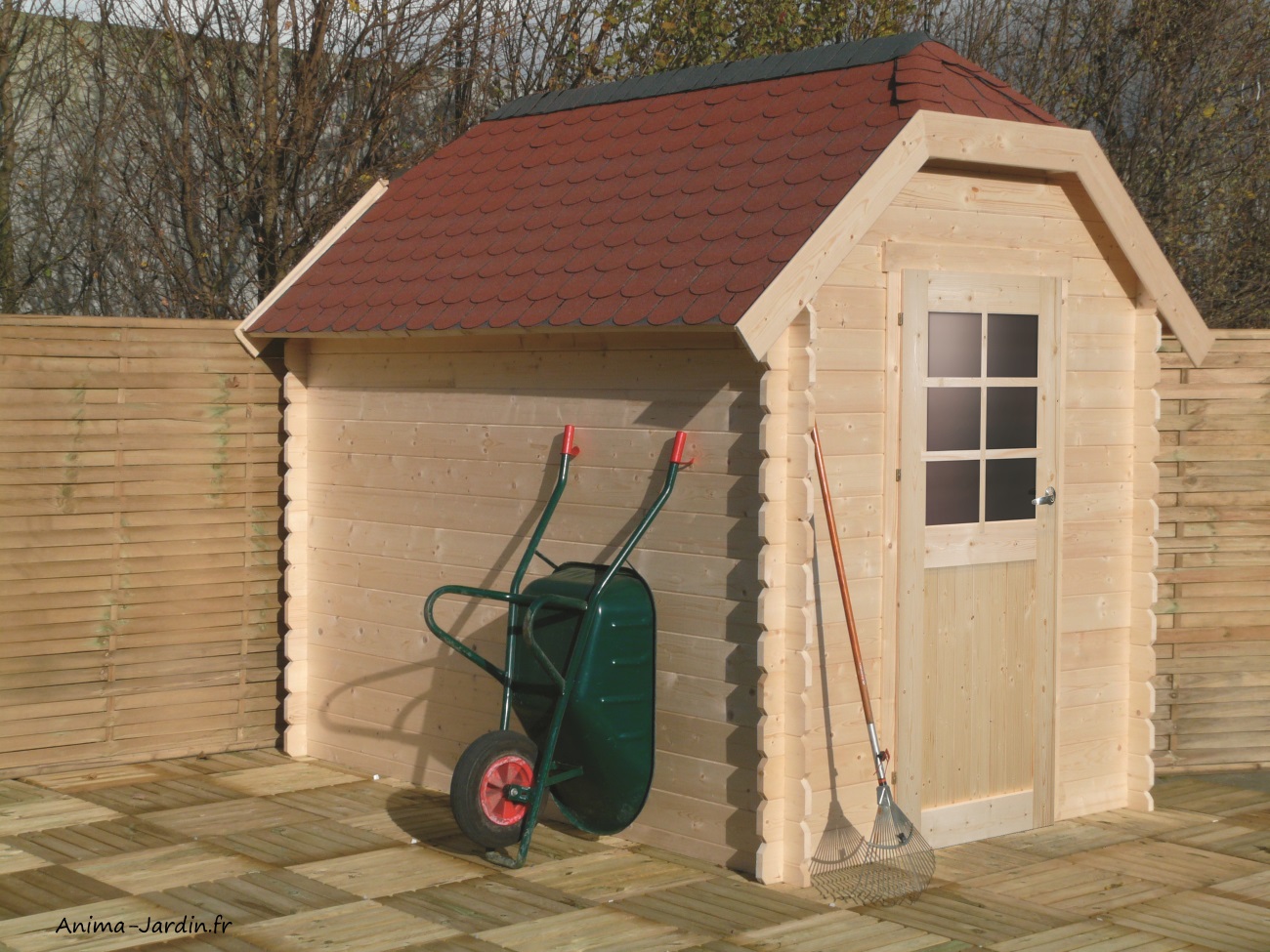 Abri de jardin en bois 28mm-Galway-4,79m²-1porte-Solid-Anima-Jardin.fr