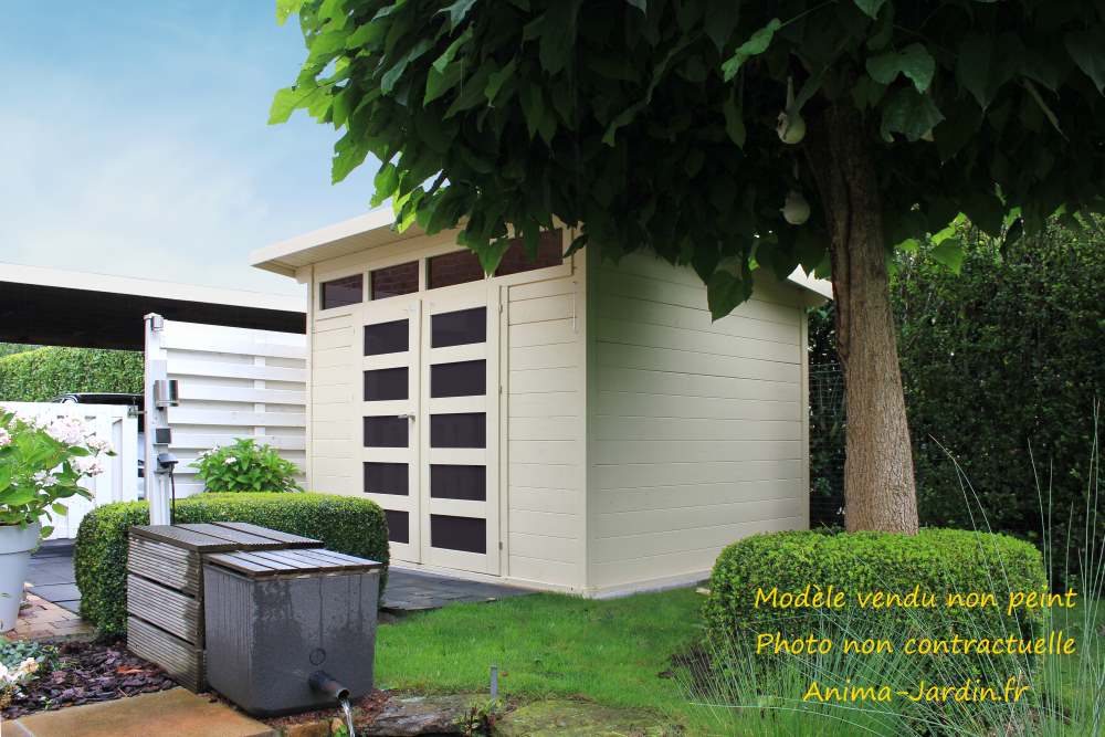Abri de jardin en bois 28mm-Verona-7m²-lumineux-Solid-achat-pas cher-Anima-Jardin.fr
